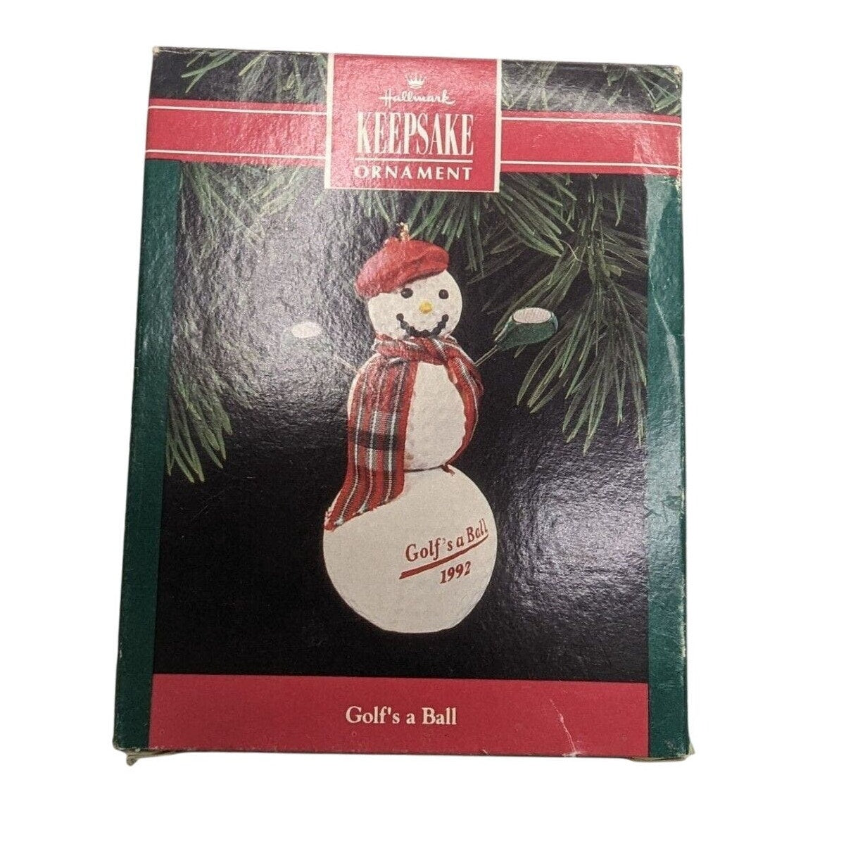 Vintage 1992 Hallmark Keepsake Christmas Ornament Golfs a Ball