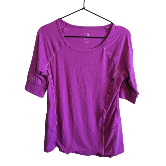 Tangerine Womens Sz M Half Sleeve Athletic T Shirt Purple