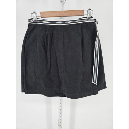 Vintage Marsh Landing Womens Sz 8 Black Cotton Skirt Skort 1990s NEW