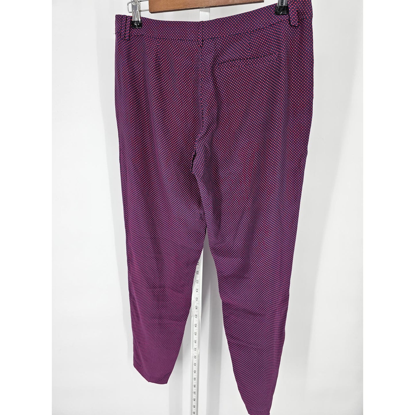 Joie Womens Sz 4 100% Silk Slim Leg Dress Pants Pink Purple