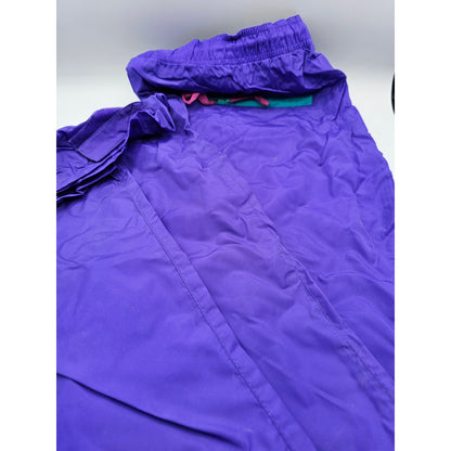 Vintage 1980s Woolrich Mens Sz L Packable Nylon Pants Purple Blueberry