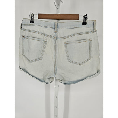 Old Navy Womens Sz 10 Boyfriend Fit Light Wash Blue Jean Shorts
