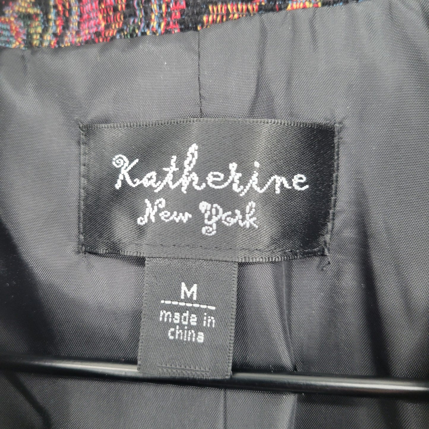 Katherine New York Womens Sz M Vintage 1990s Blazer Tapestry Style Floral