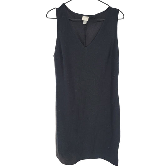 A New Day Womens Sz XL Knee Length Black Cocktail Dress V Neck Sleeveless