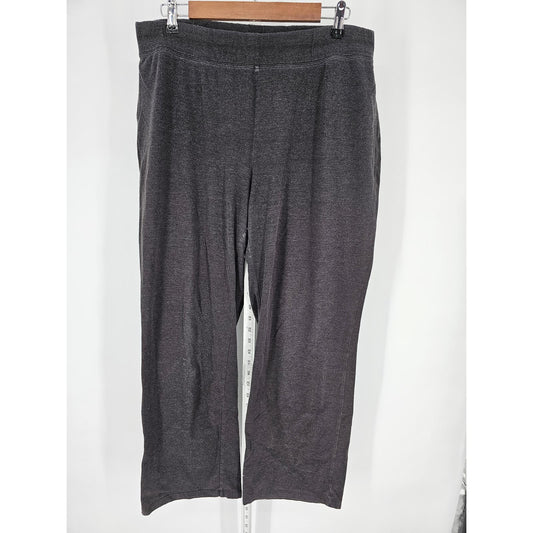 Sonoma Womens Sz XL Straight Leg Lounge Sweatpants Pants Dark Gray