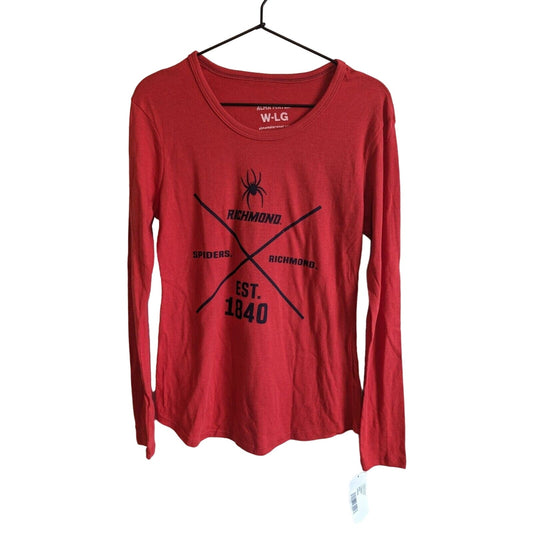 Richmond Spiders Womens Sz L Long Sleeve T Shirt Red by Alma Mater