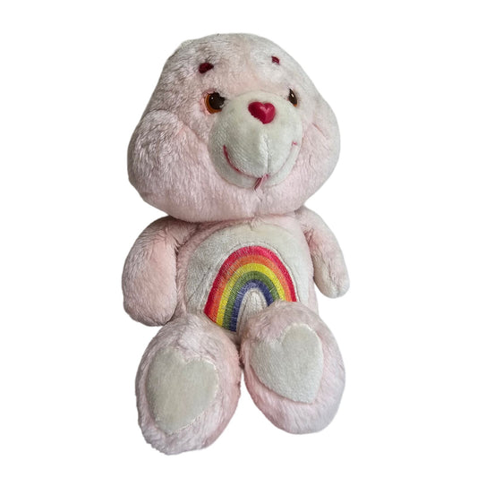 Care Bear Original 1983 Kenner Pink Cheer Bear Rainbow Pride Plush Stuffed