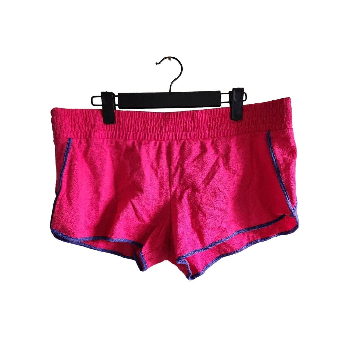 Y2K No Boundaries Juniors Sz L Bright Pink Mini Athletic Shorts Barbie Core