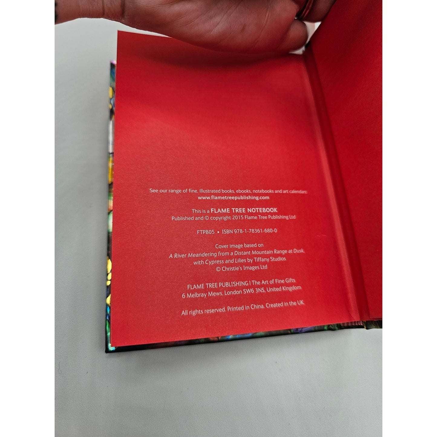 Flame Tree Pocket Notebook Tiffany Cypress and Lillies Foiled Journal