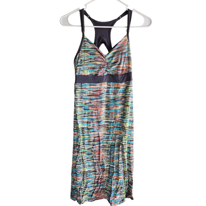 Dakini Womens Sz S Athletic Dress Knee Length Spacedye Built in Bra