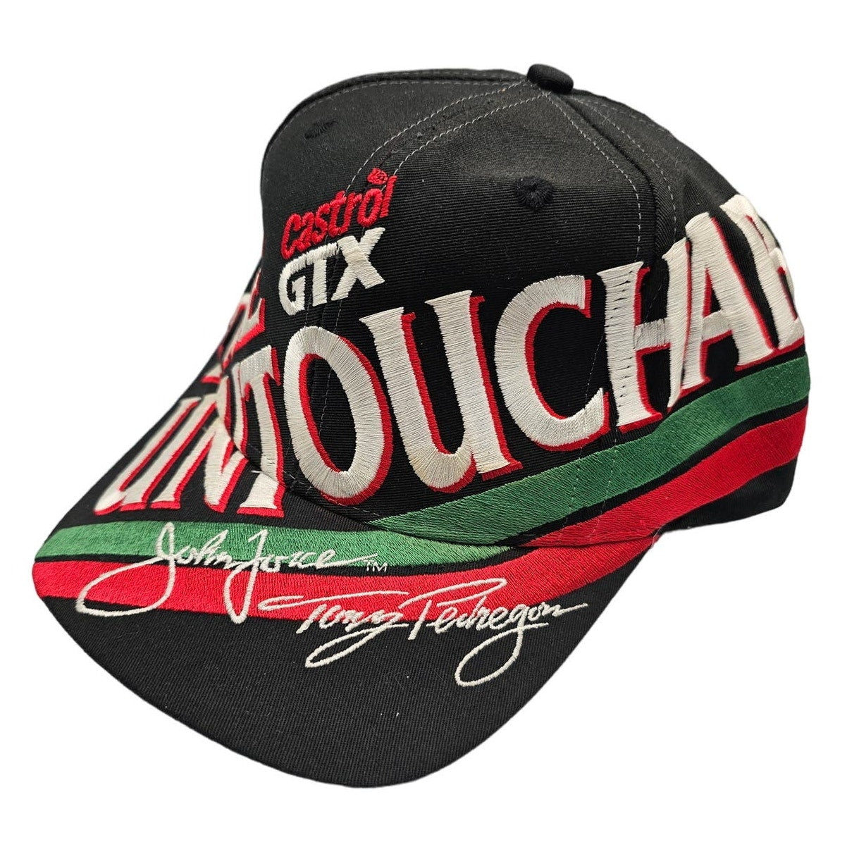 Vintage John Force The Untouchables Rare Castrol Baseball Hat Embroidered