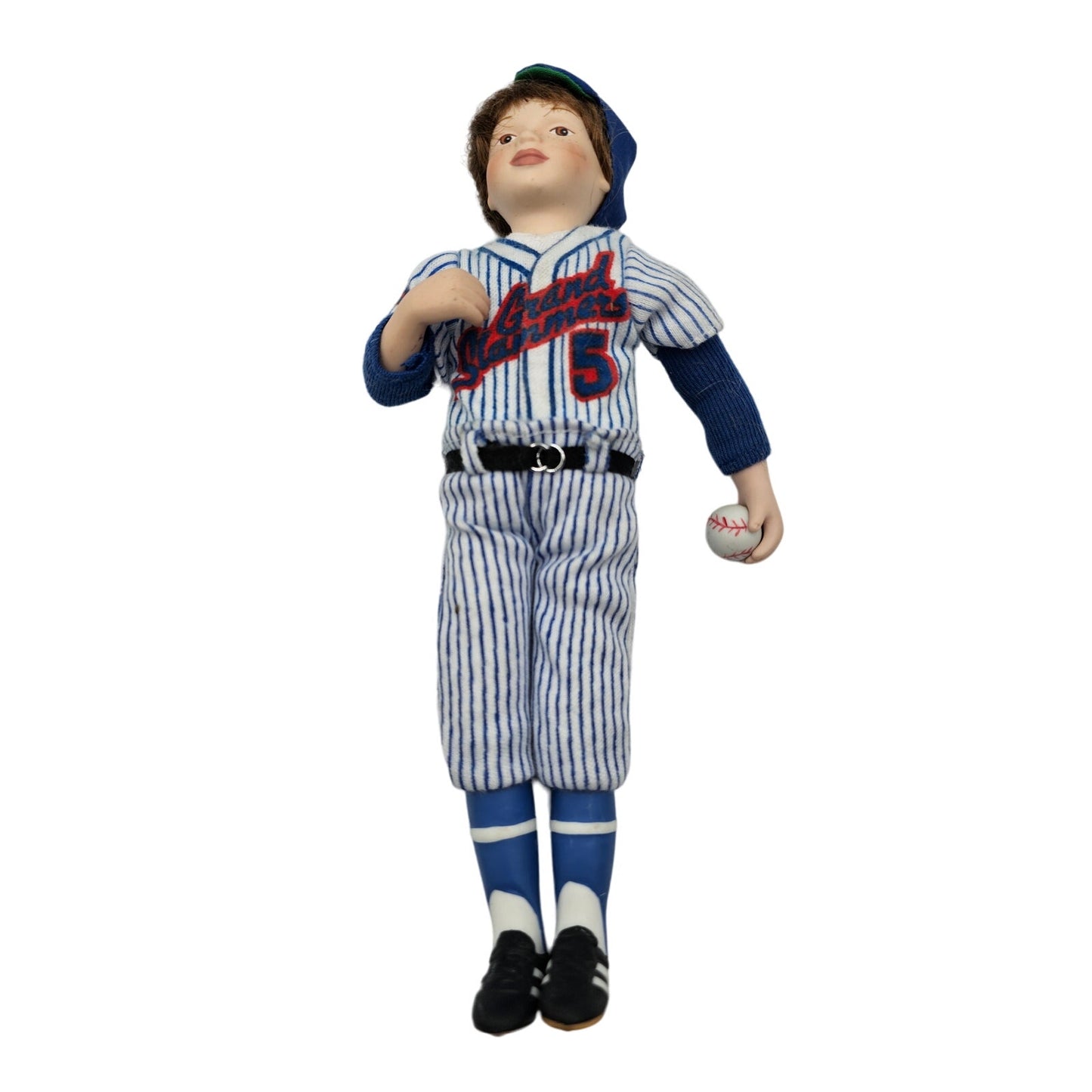 AVON CHILDHOOD DREAMS PORCELAIN DOLL BASEBALL GRAND SLAMMERS