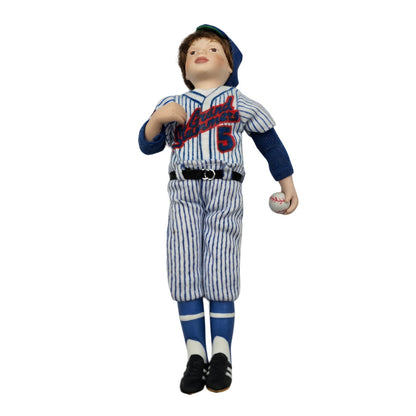 AVON CHILDHOOD DREAMS PORCELAIN DOLL BASEBALL GRAND SLAMMERS