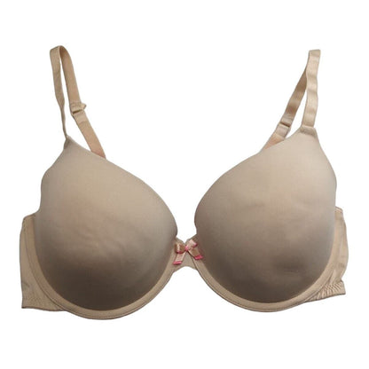 Xhilaration Womens Sz 36D Perfect T Shirt Bra Beige