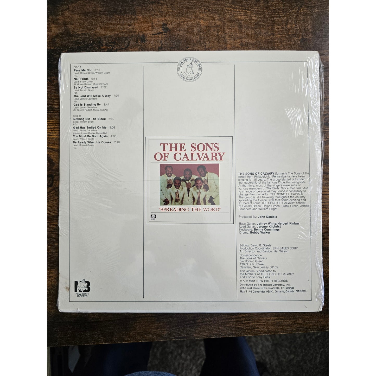 NEW Sealed - The Sons of Calvary - Spreading The Word - New Birth Records