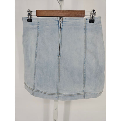 Wild Fable Womens Sz 4 Light Wash Blue Jean Denim Mini Skirt