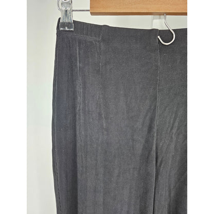 Chicos Travelers Womens Sz 0 (S) Pull On Straight Leg Pants Black