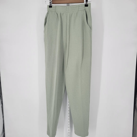 Dressbarn Womens Sz M High Waist Pull On Dress Pants Sage Green