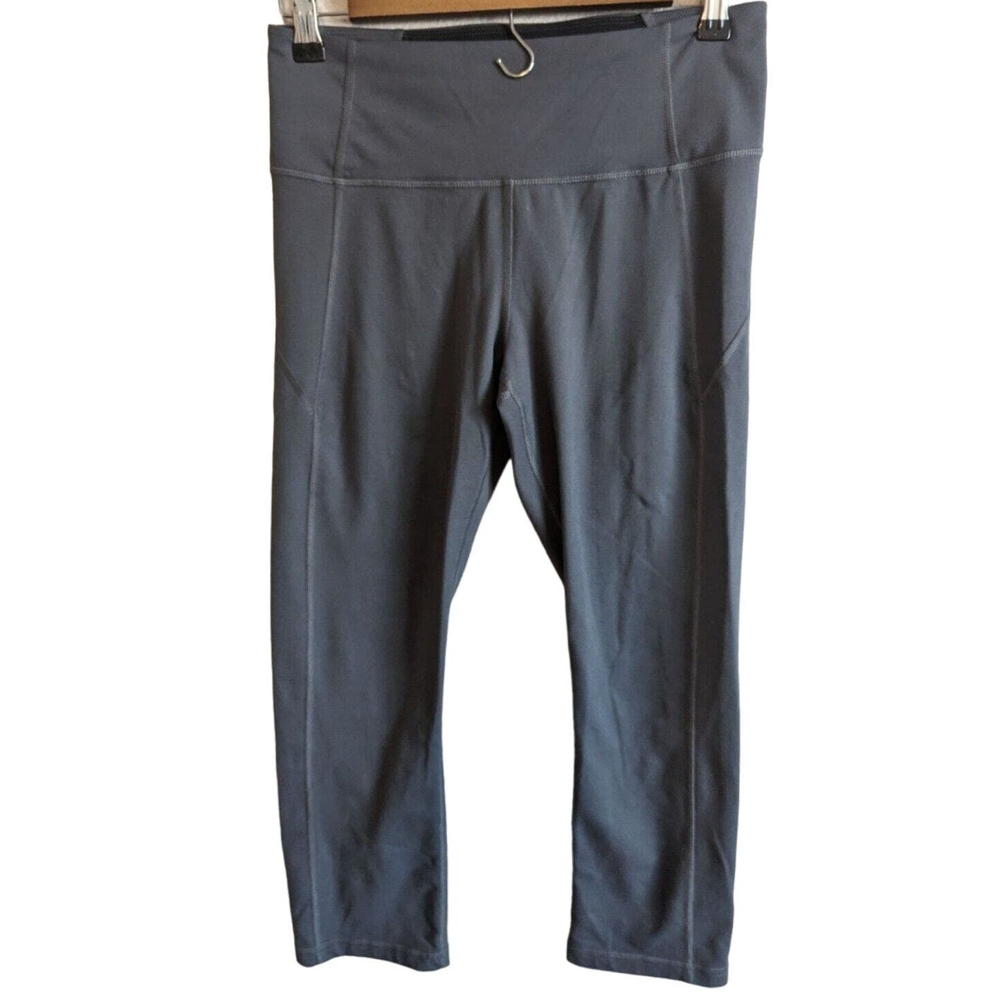 Under Armour Sz S Reflect High Rise Crop Leggings Gym Tight 1320550 Gray