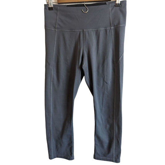 Under Armour Sz S Reflect High Rise Crop Leggings Gym Tight 1320550 Gray