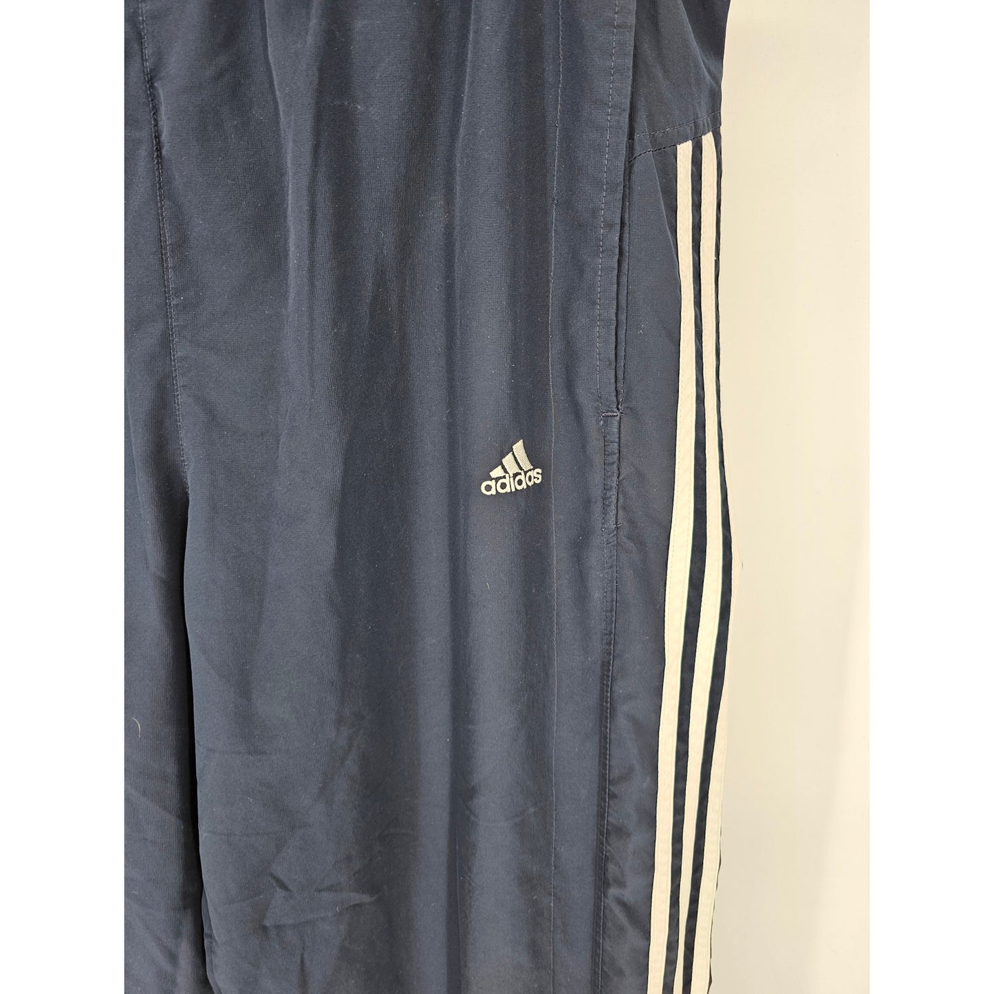 Adidas Mens Sz XL Classic Track Basketball Pants Navy Blue Clima 365