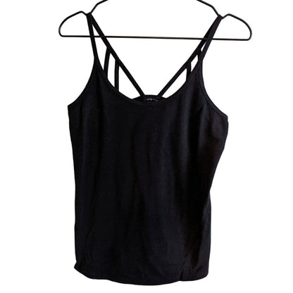 Calia by Carrie Underwood Womens Sz S Strappy Spaghetti Strap Tank Top Black