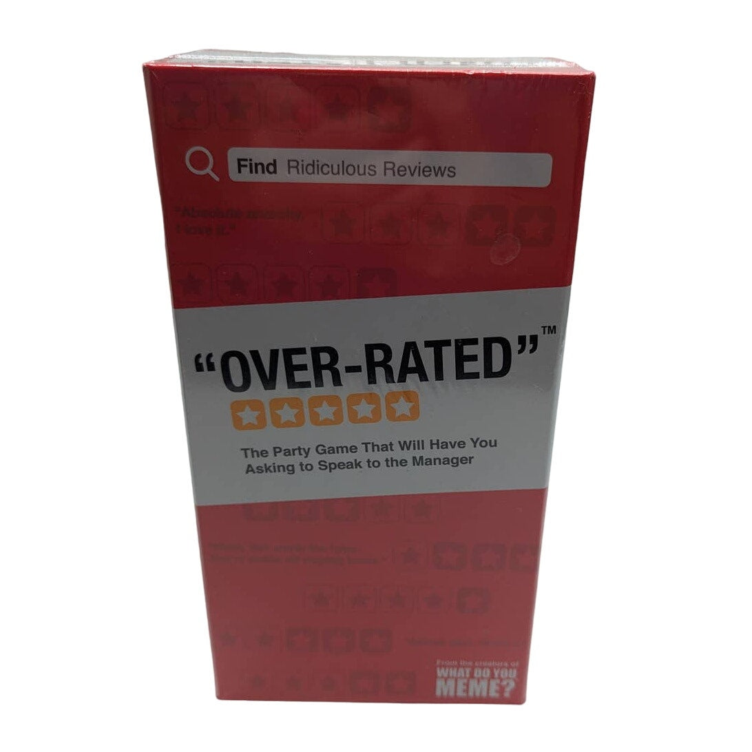 Over-Rated A Party Game From The Creators Of What Do You Meme "NEW" NIB