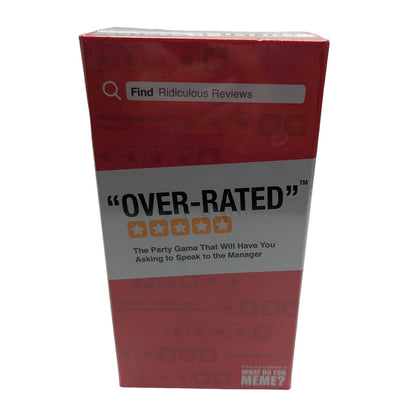 Over-Rated A Party Game From The Creators Of What Do You Meme "NEW" NIB