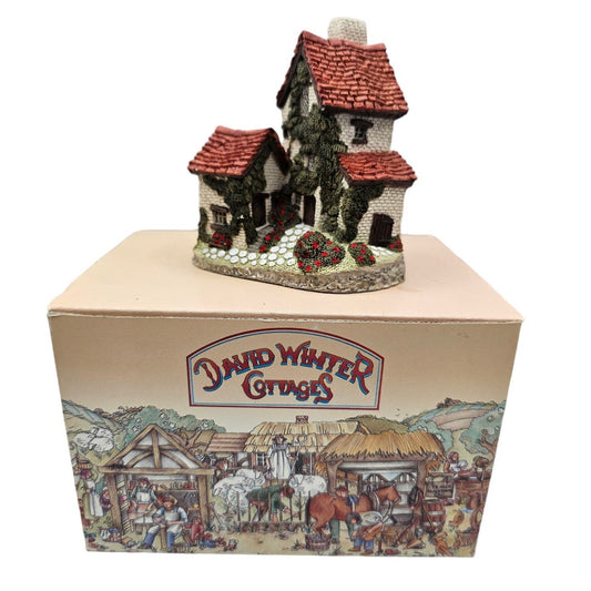 Vintage David Winter Cottages 1982 Ivy Cottage In Box