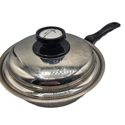 Kitchen Craft by Americraft Pot Pan Small Skillet Stainless Steel w/ Lid