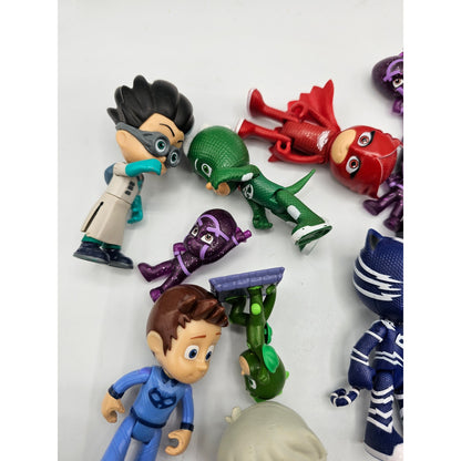PJ Masks Figures PJ Catboy Gekko boy owlet Connor Lot of 15