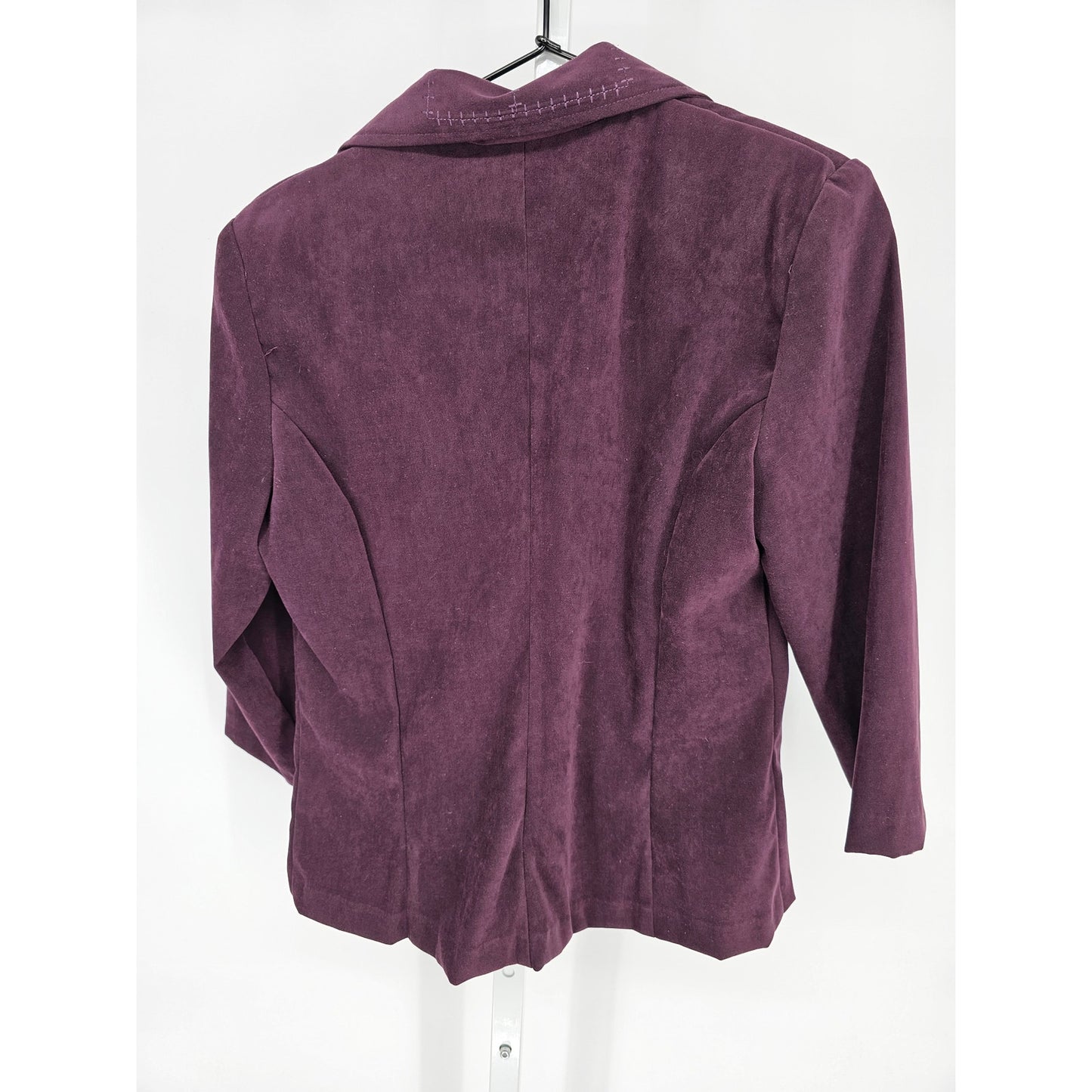 Vintage Brioche Womens Sz 8 Purple Velvet Jacket Blazer 1990s