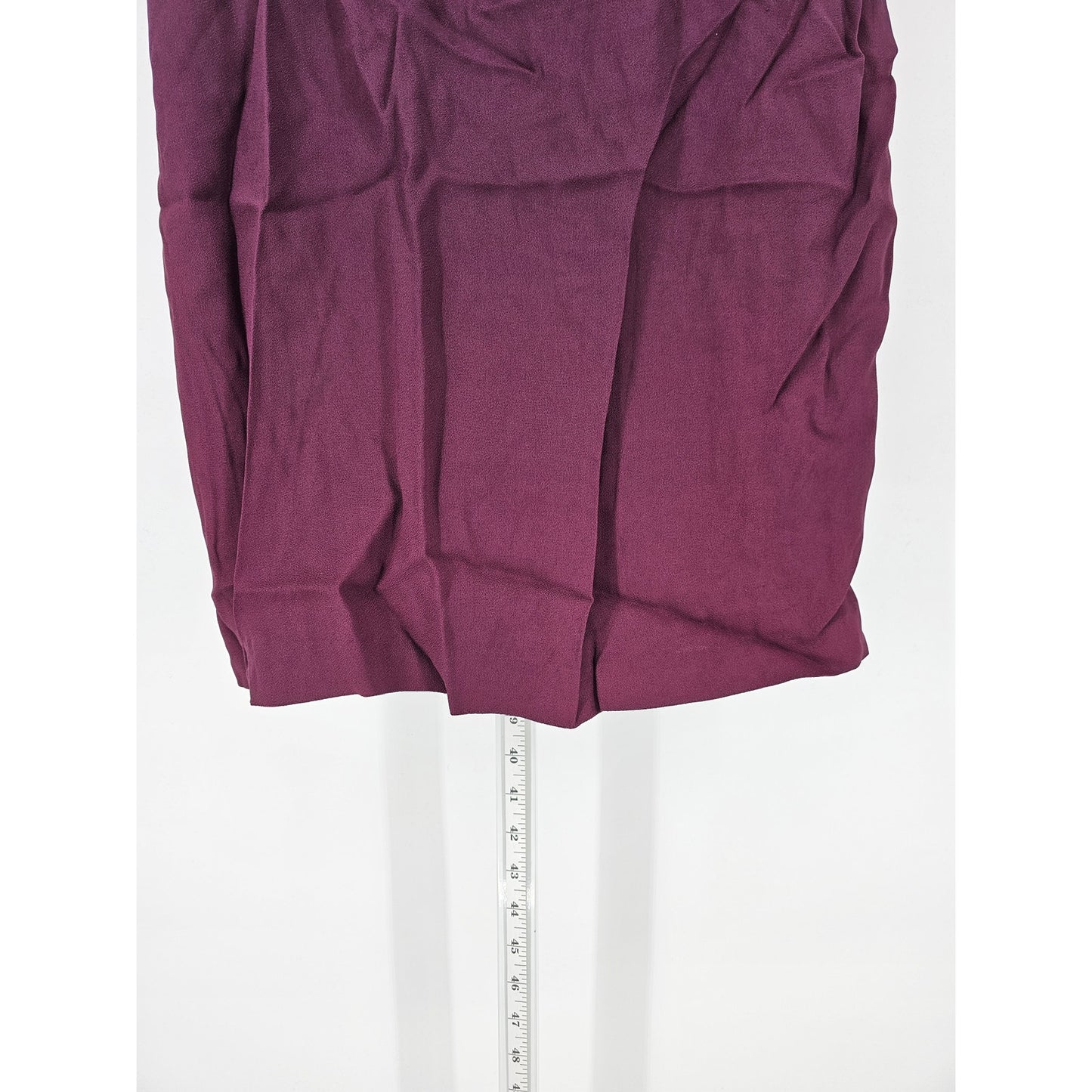 JR Nites by Caliendo Womens 14 Knee Length Formal Dress Plum Purple Sleeveless