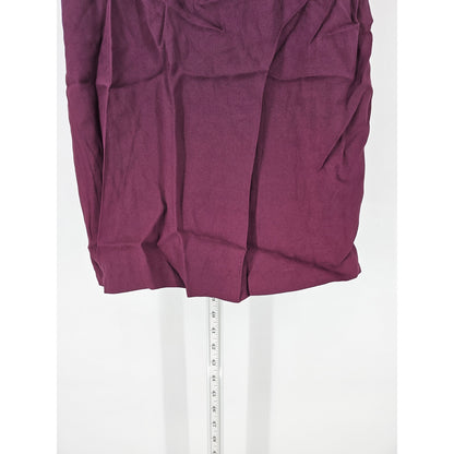 JR Nites by Caliendo Womens 14 Knee Length Formal Dress Plum Purple Sleeveless