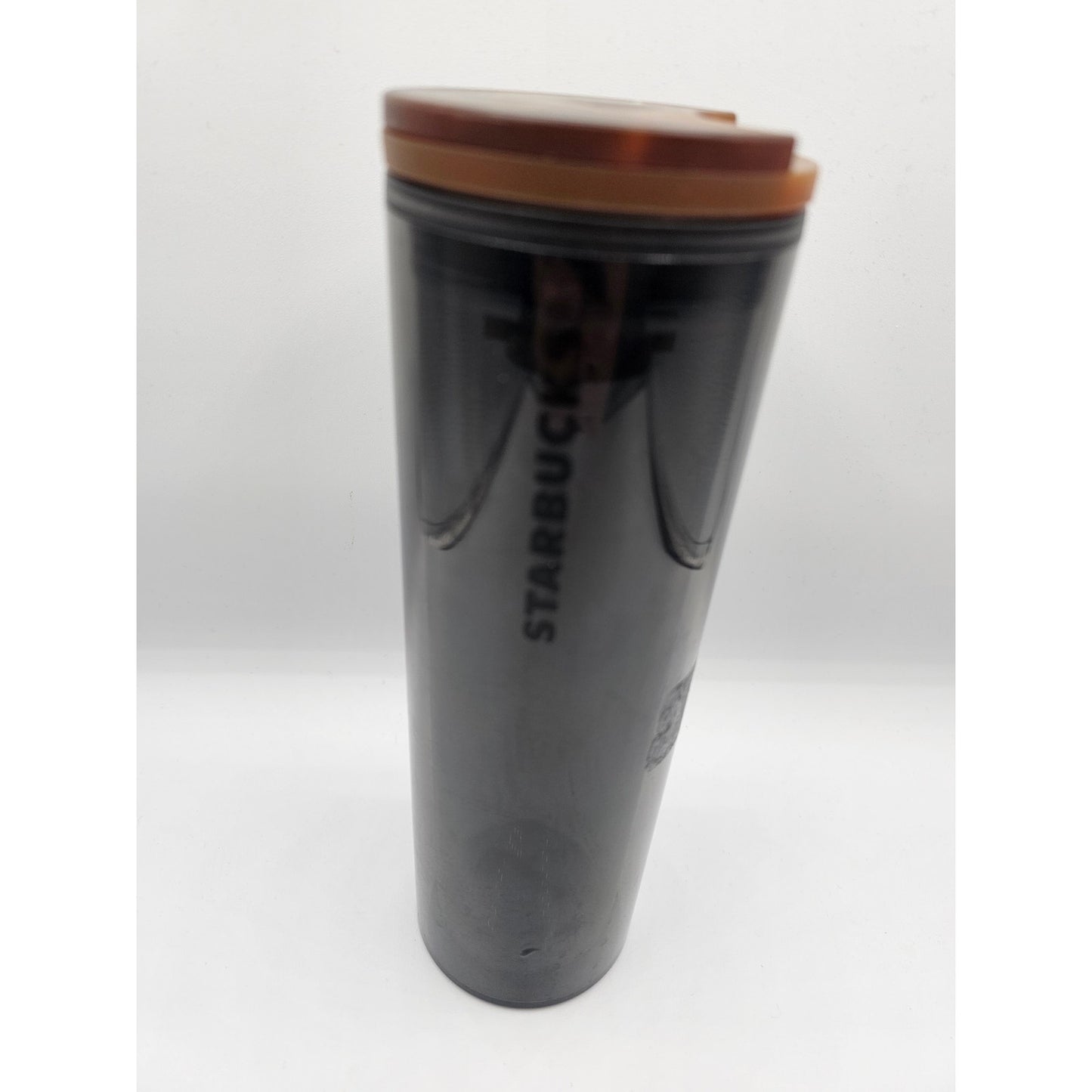 Starbucks 16oz Plastic Tumbler Black w/ Tortoise Shell Lid