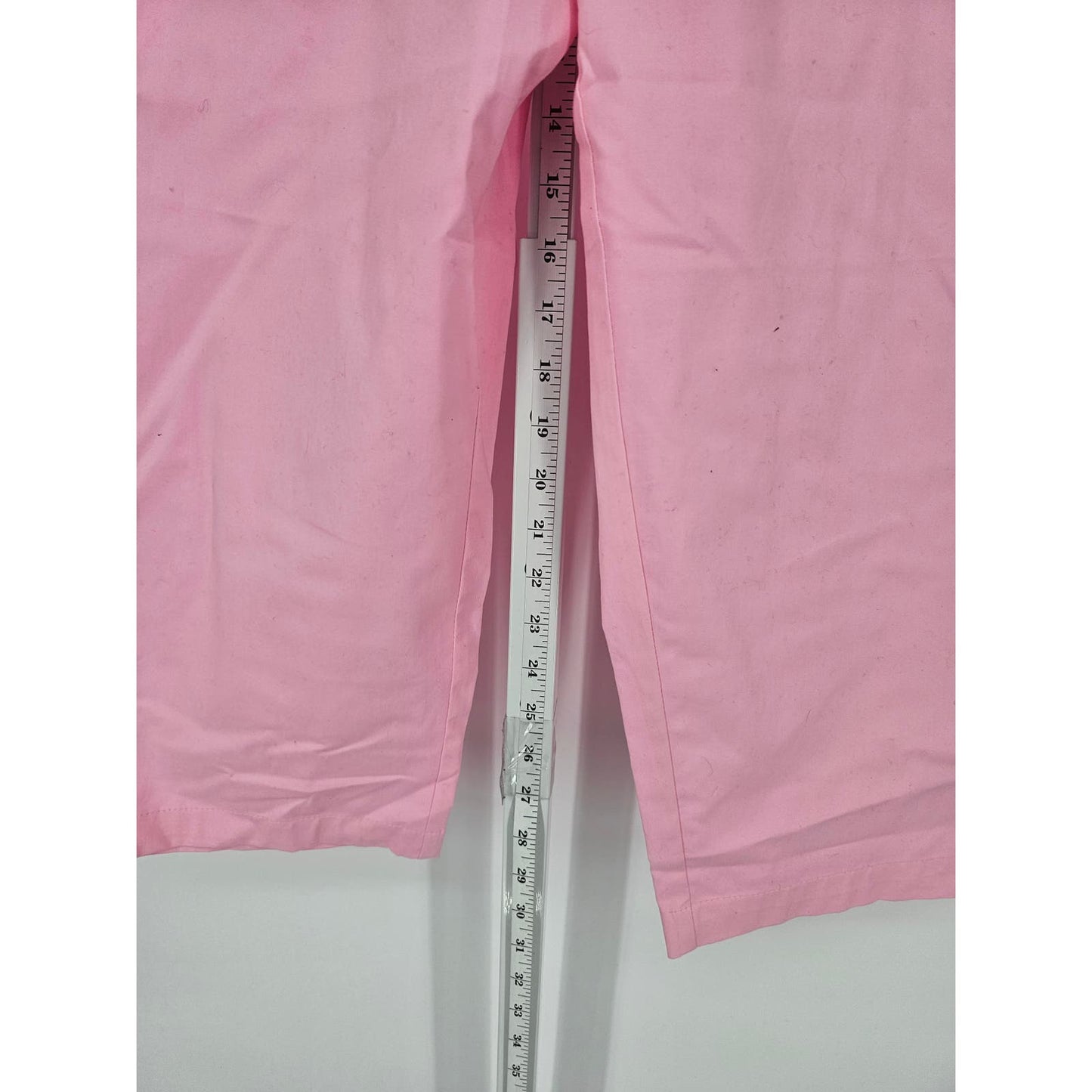 White Stag Womens Sz 8 Capri Straight Leg Pants Bubblegum Pink Belted