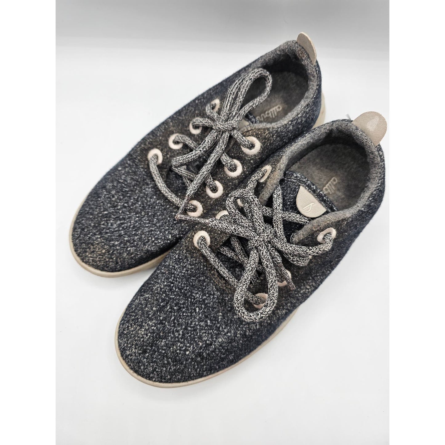 Allbirds Women's WR Wool Runners Gray Wool Sneakers Lace Up Size 7