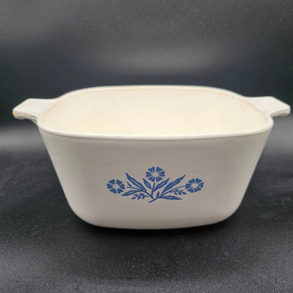 1960's Corning Ware Blue Cornflower Casserole Dish P-1 3/4-B ~1.75qt No Lid