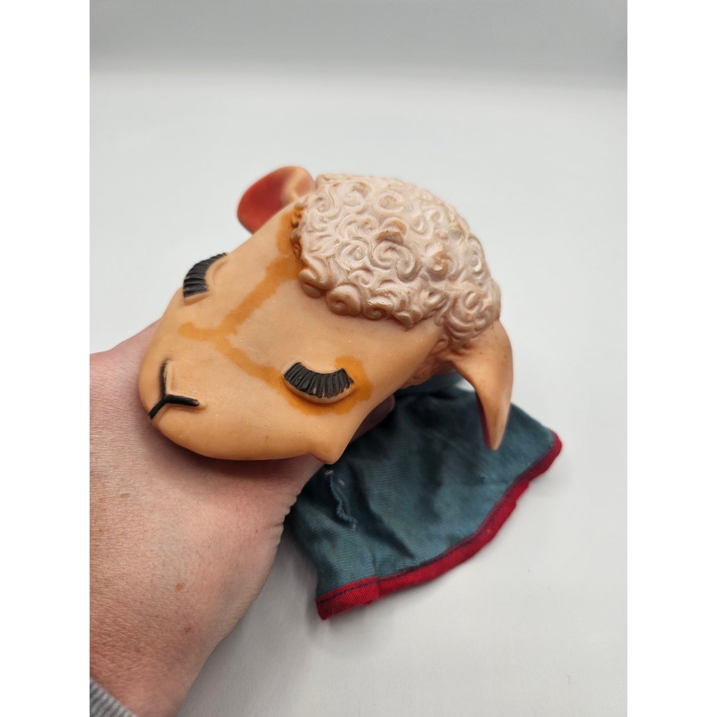 Lamb Chop Vintage Hand Puppet Tracher 1960 Vinyl Head Needs TLC