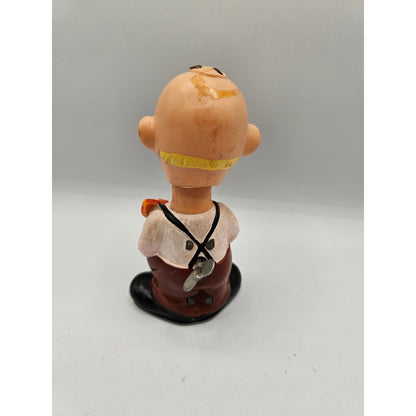 Vintage ALPS Happy Hillbilly Hobo Wind Up. Toy Plastic Tin Japan w/ Banjo