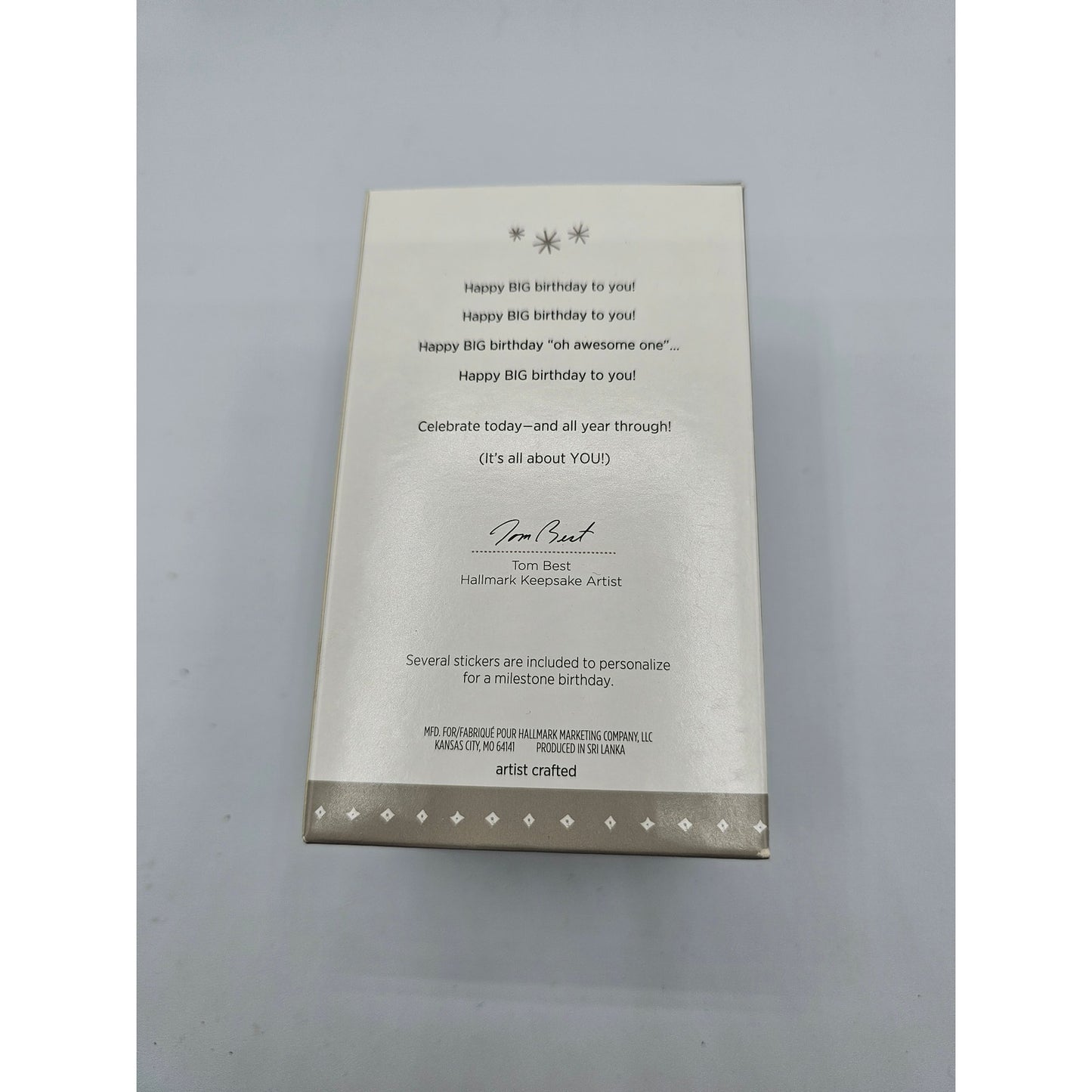 Hallmark Keepsake Happy Big Birthday Christmas Ornament