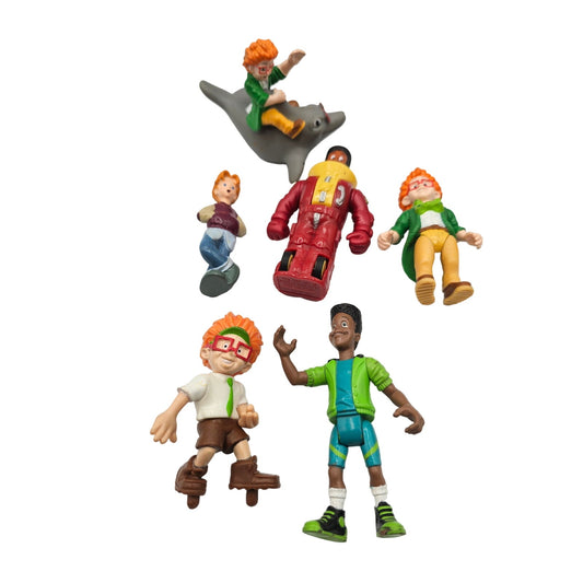 Vintage 1990s Burger King Kids Club PVC Action Figures Set of 6