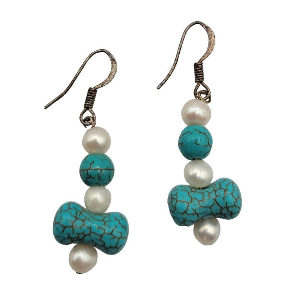 Vintage BARCS Silver TONE Amber Orange Glass CABOCHON Clip ON Earrings