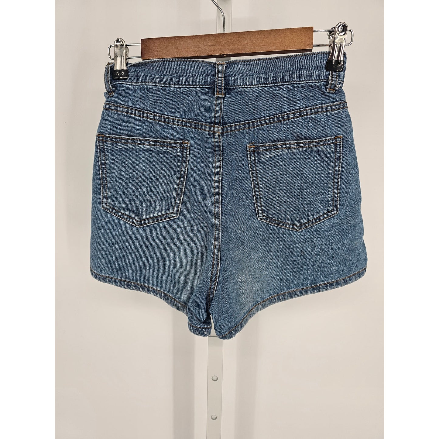 Shein Womens Sz S High Waist Cotton Denim Blue Jean Shorts