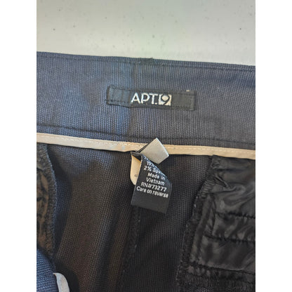 Apt 9 Womens Sz 14 Slim Leg Dress Pants Dark Navy Blue