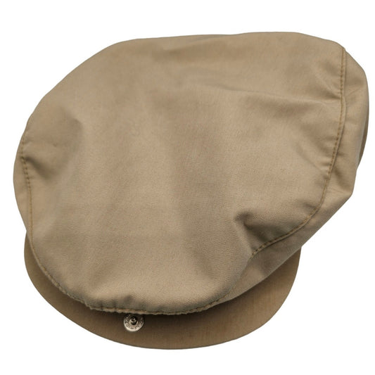 Vintage 1960s Cabbie Hat Light Beige w/ 2 Rare Colorado Pins