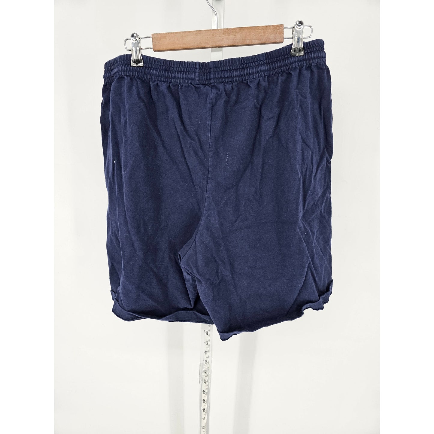 Hanes Premium Womens Sz XXL Elastic Waist Athletic Shorts Sweatshorts Navy Blue