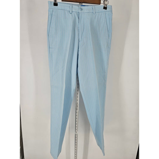 Vtg Dockers Stain Defender Womens Sz 8 High Waist Dress Pants Powder Light Blue