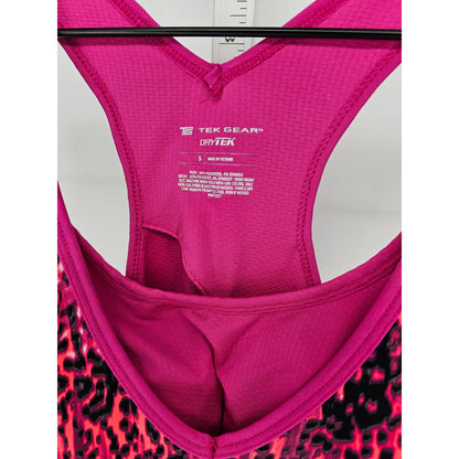 Tek Gear Womens Sz S Maxi length Athletic Dress Built in Bra Bright Pink NEW