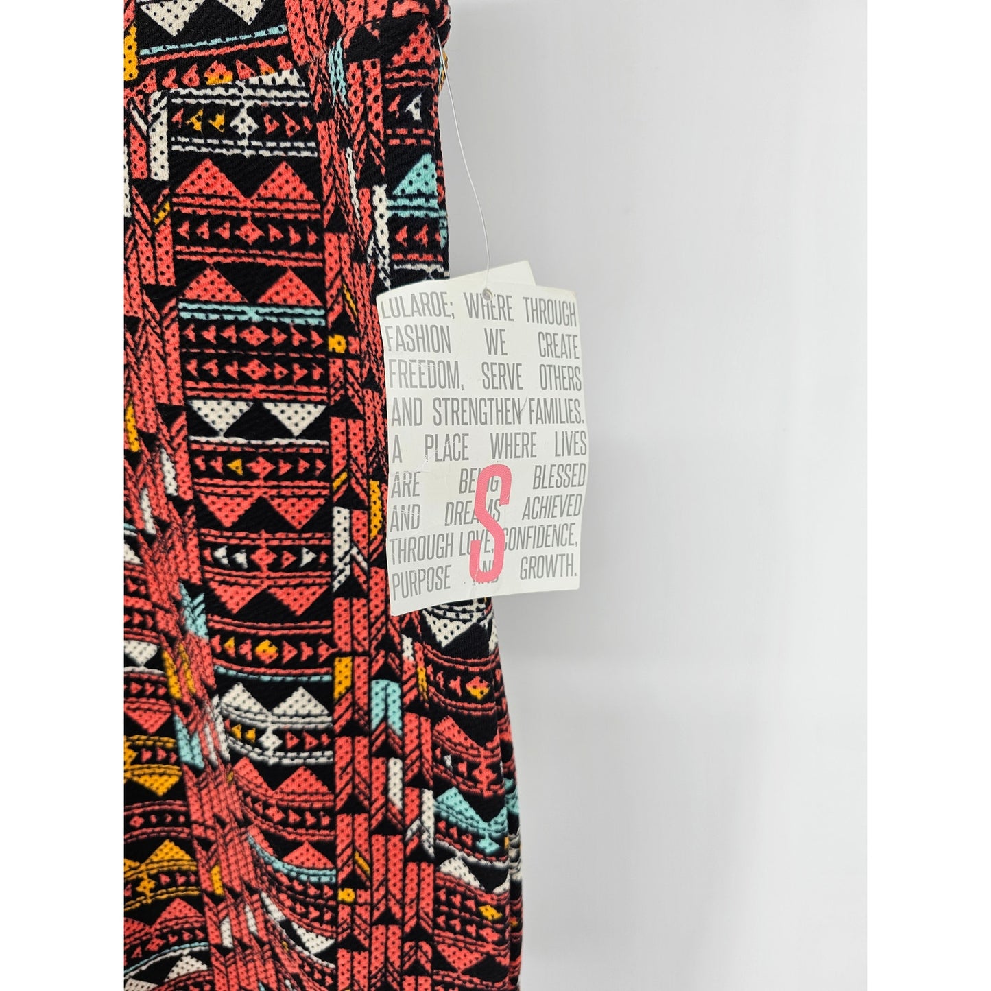 Lularoe Cassie Womens Sz S Knee Length Pencil Skirt Aztec Print Pink NEW